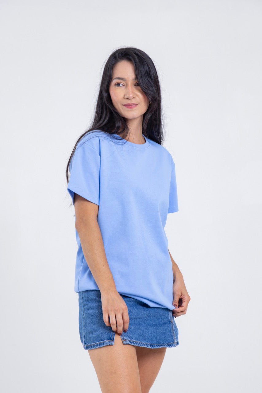 Camiseta para ELLAS Alto Gramaje Regular- ¡Nuestra joya! COBALTO