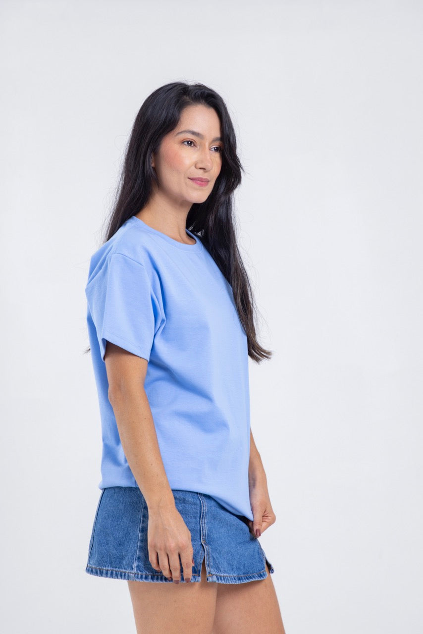 Camiseta para ELLAS Alto Gramaje Regular- ¡Nuestra joya! COBALTO