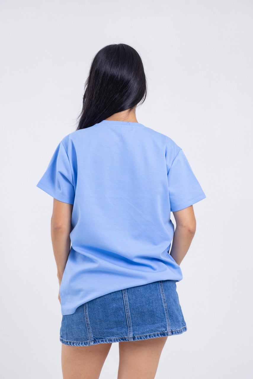 Camiseta para ELLAS Alto Gramaje Regular- ¡Nuestra joya! COBALTO
