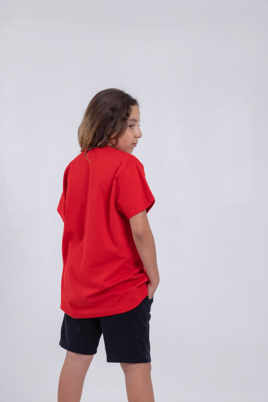 ¡Conoce la nueva Camiseta para niños y niñas! CARMESI