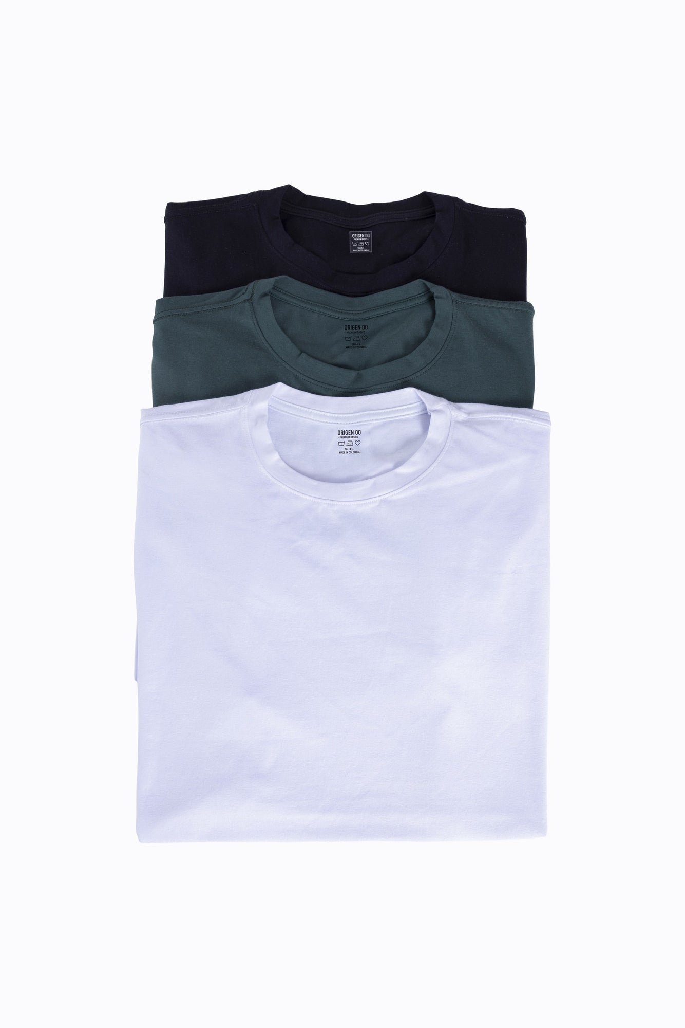 Pack de 3 Camisetas Fitted -Ajuste Perfecto $65.000 c/u